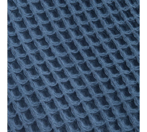 Плед вафельный Elenglect, темно-синий