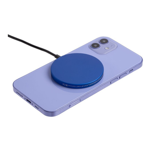 Магнитное зарядное устройство Cooper Rond, 15 Вт, синее