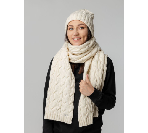 Шапка Loren, молочно-белая (ванильная)