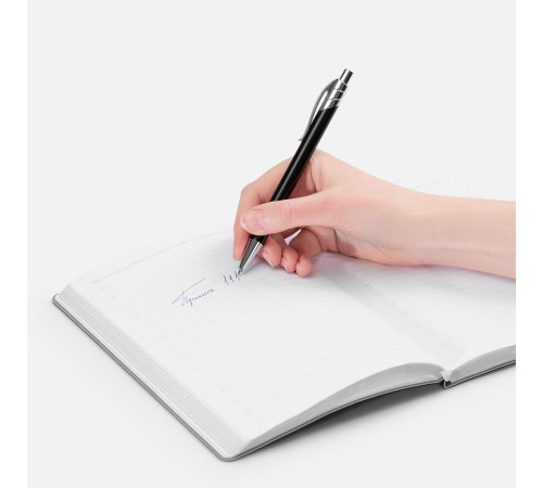 Ручка шариковая Undertone Metallic, черная