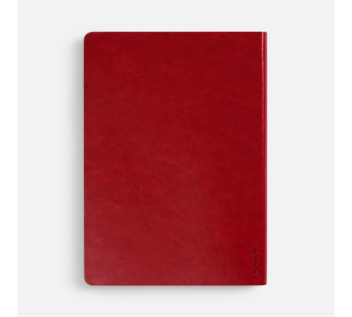 Ежедневник Nebraska Flex, недатированный, красный с серебристым