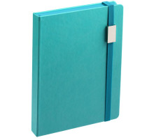 Ежедневник New Factor Metal, бирюзовый