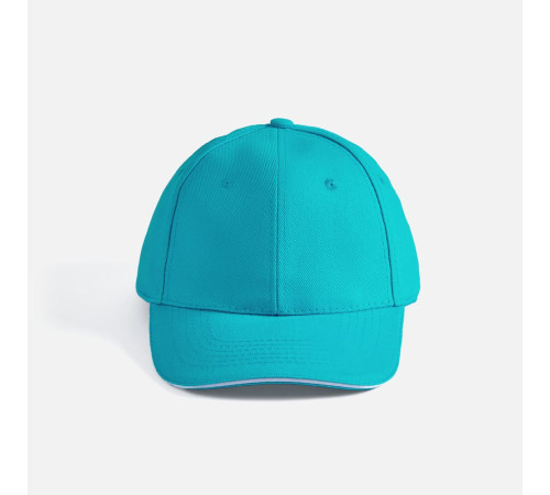 Бейсболка Buffalo, бирюзовая с белым