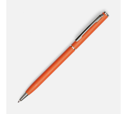 Ручка шариковая Hotel Chrome, ver.2, матовая оранжевая