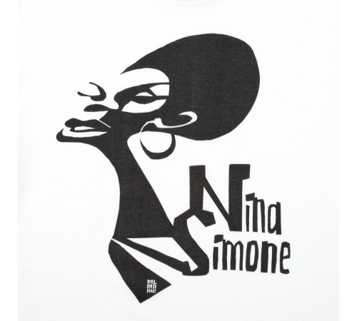Футболка женская «Меламед. Nina Simone», белая
