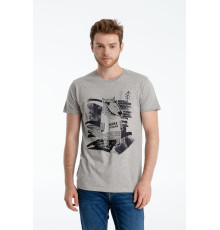 Футболка «Волка футболка», серый меланж