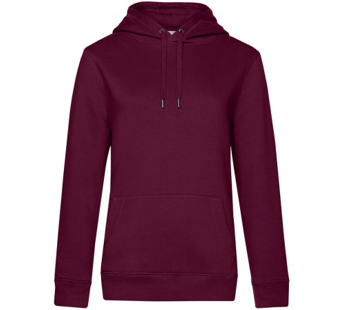 Толстовка с капюшоном женская Queen, бордовая