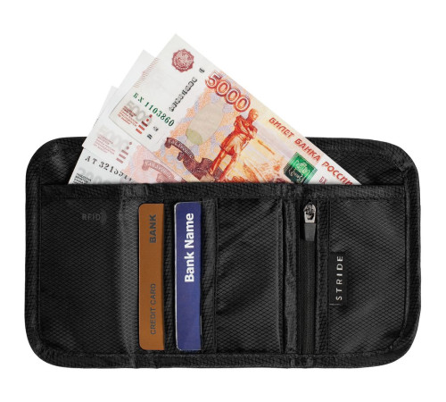 Кошелек Torren с RFID-защитой, черный