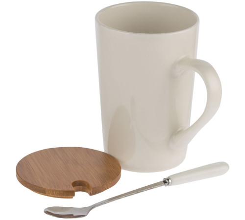 Кружка Parley с ложкой и бамбуковой крышкой