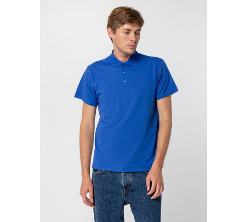 Рубашка поло мужская Summer 170, ярко-синяя (royal)
