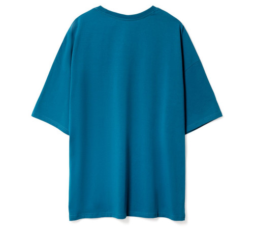 Футболка унисекс оверсайз Crosstown, бирюзовая (морская волна)