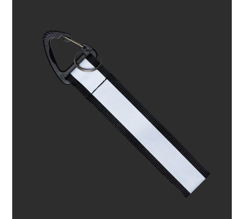 Светоотражающий брелок Flashline, серый с черным