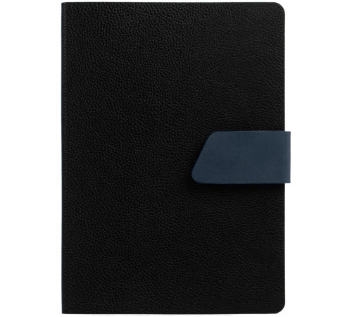 Ежедневник Boom, недатированный, черный с синим