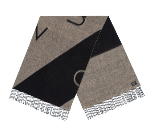 Палантин Charming, черный с бежевым