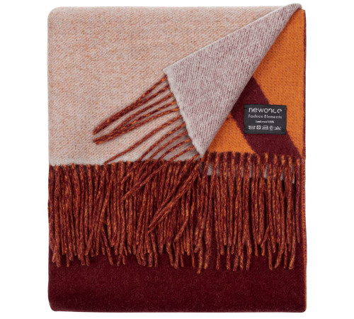 Палантин Charming, коричневый с оранжевым