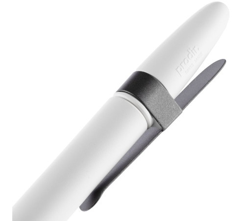 Ручка шариковая Prodir DS5 TSM Metal Clip, белая с серым