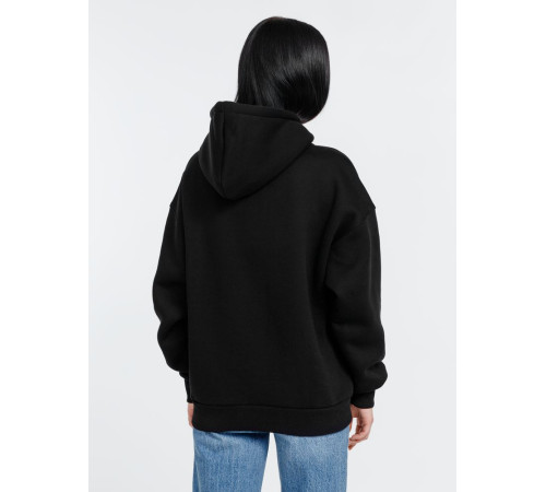 Худи оверсайз унисекс Go Easy, черное