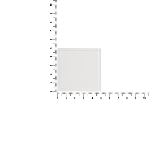 Лейбл из ПВХ Dzeta, L, белый