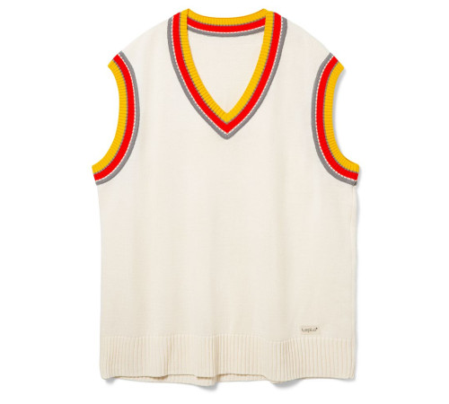 Жилет оверсайз унисекс Cornell в сумке, молочно-белый