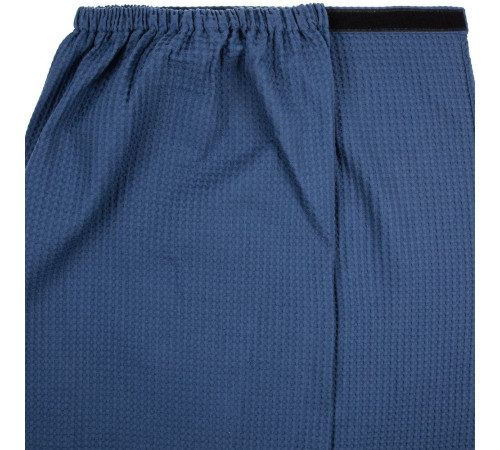 Килт вафельный мужской Onsen, темно-синий, единый размер