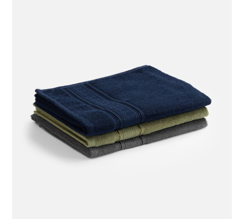 Полотенце махровое Terrychic, среднее, темно-серое