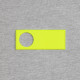 Лейбл из ПВХ с вырубкой «Круг», желтый неон