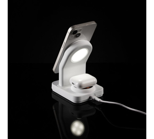 Зарядная станция с подсветкой Cooper Duo, белая