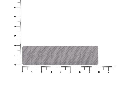 Наклейка тканевая Lunga, S, серая