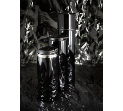 Термостакан Gems Black Morion, черный морион