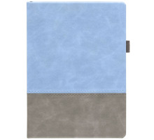 Ежедневник Horizon, недатированный, серый с голубым