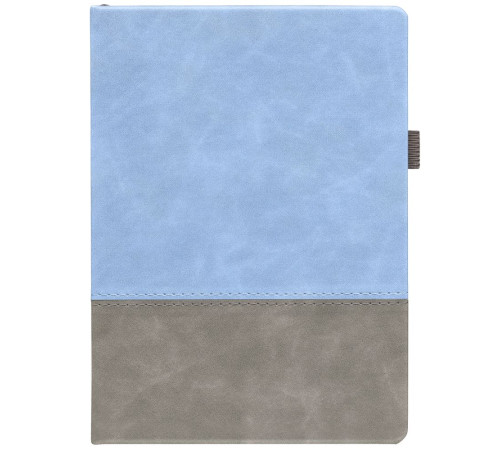 Ежедневник Horizon, недатированный, серый с голубым