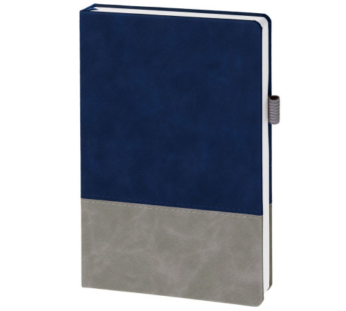 Ежедневник Horizon, недатированный, серый с синим