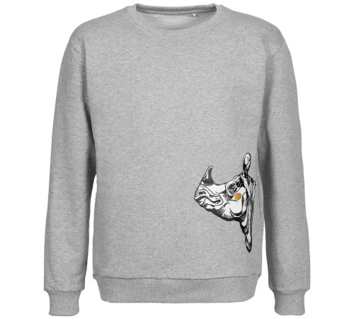 Толстовка NosoRock, серый меланж