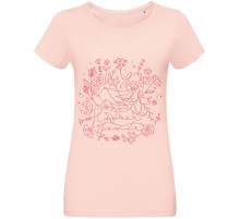 Футболка женская Flower Power, розовая