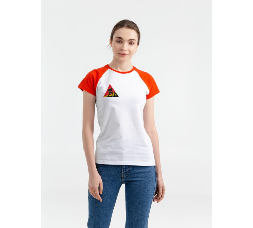 Футболка женская «Ищи суть», белая с красным