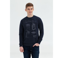 Свитшот Old Patents. Lighter, темно-синий