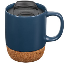 Кружка с пробковой подставкой Corky Walk, синяя