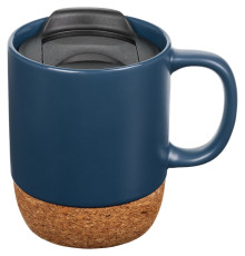 Кружка с пробковой подставкой Corky Walk, синяя