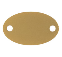 Шильдик металлический Alfa Oval, золотистый