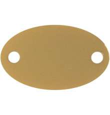 Шильдик металлический Alfa Oval, золотистый