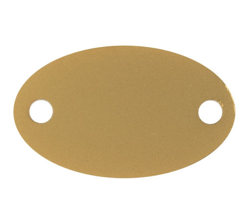 Шильдик металлический Alfa Oval, золотистый