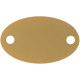 Шильдик металлический Alfa Oval, золотистый