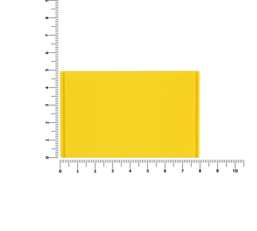 Лейбл из ПВХ Dzeta, XL, желтый