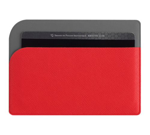 Чехол для карточек Dual, красный