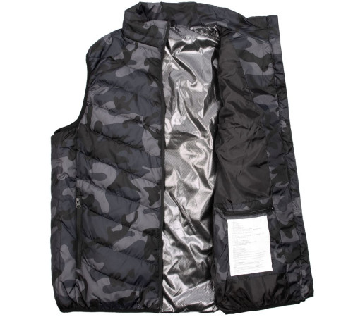 Жилет с подогревом Thermalli Valmorel, серый камуфляж
