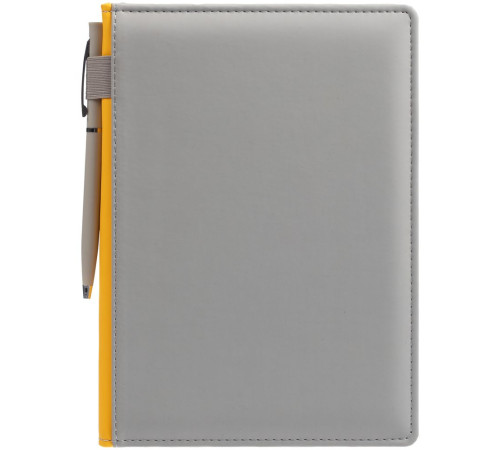 Ежедневник Spain Shall на заказ, недатированный, серый с желтым