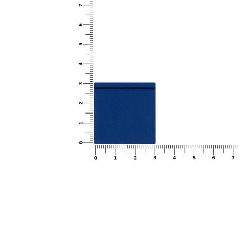 Лейбл из ПВХ Kare, синий