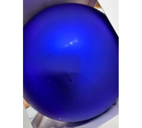 Оформительский шар Finery, 10 см, матовый синий