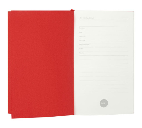 Ежедневник Flat Mini, недатированный, красный