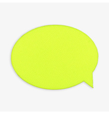 Наклейка тканевая Lunga Bubble, M, желтый неон